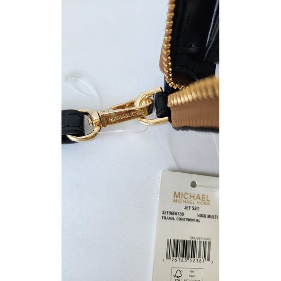 Michael Kors Jet Set Travel Continental Zip Around Wallet Husk Multi NWT - Picture 5 of 7